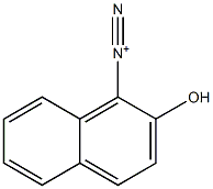 2-Hydroxy-1-naphthalenediazonium Struktur