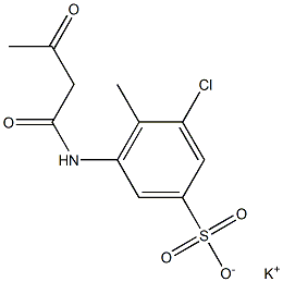 5-(Acetoacetylamino)-3-chloro-4-methylbenzenesulfonic acid potassium salt 结构式