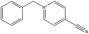 4-シアノ-1-(ベンジル)ピリジニウム 化学構造式