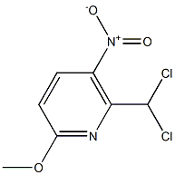 2-Methoxy-5-nitro-6-dichloromethylpyridine Struktur