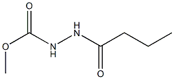 1-Butyryl-2-methoxycarbonylhydrazine Struktur