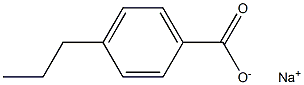 4-プロピル安息香酸ナトリウム 化学構造式