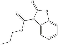 2,3-Dihydro-2-oxobenzothiazole-3-carboxylic acid propyl ester Struktur