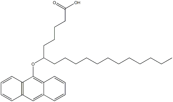 6-(Anthracen-9-yloxy)stearic acid 结构式