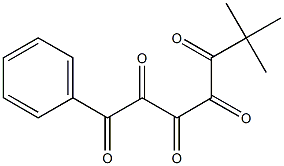 1-Phenyl-6,6-dimethylheptane-1,2,3,4,5-pentone Struktur