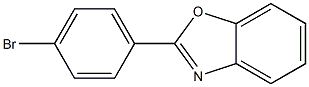 2-[4-ブロモフェニル]ベンゾオキサゾール 化学構造式