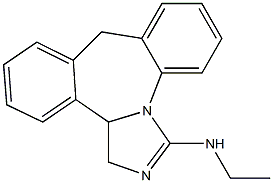 9,13b-Dihydro-3-ethylamino-1H-dibenz[c,f]imidazo[1,5-a]azepine Structure