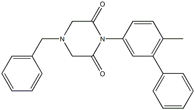 1-(6-Methyl-1,1'-biphenyl-3-yl)-4-benzyl-2,6-piperazinedione