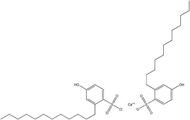 Bis(4-hydroxy-2-dodecylbenzenesulfonic acid)calcium salt Structure