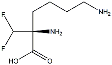 (S)-2-(Difluoromethyl)-2,6-diaminohexanoic acid Structure