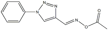 1-Phenyl-1H-1,2,3-triazole-4-carbaldehyde O-acetyl oxime Struktur