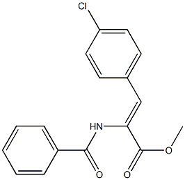 (Z)-2-(Benzoylamino)-3-(4-chlorophenyl)acrylic acid methyl ester