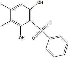 2,6-Dihydroxy-3,4-dimethyl[sulfonylbisbenzene] Struktur