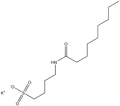 4-ノナノイルアミノ-1-ブタンスルホン酸カリウム 化学構造式