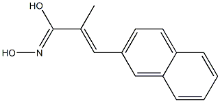 (E)-2-Methyl-3-(2-naphthalenyl)-2-propenehydroximic acid,,结构式