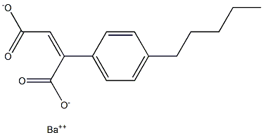 2-(4-Pentylphenyl)maleic acid barium salt Structure