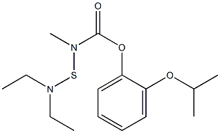 N-(Diethylamino)thio-N-methylcarbamic acid o-isopropoxyphenyl ester Struktur