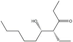 (4R,5S)-4-Ethyl-5-hydroxy-3-decanone Struktur