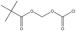 クロロ炭酸(2,2-ジメチルプロパノイル)オキシメチル 化学構造式