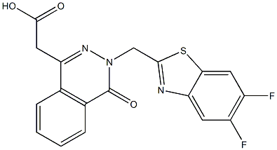 3-[(5,6-Difluoro-2-benzothiazolyl)methyl]-3,4-dihydro-4-oxophthalazine-1-acetic acid