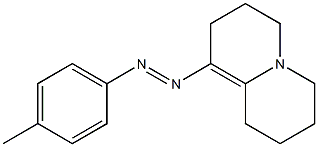 1-(4-Methylphenylazo)-2,3,6,7,8,9-hexahydro-4H-quinolizine,,结构式