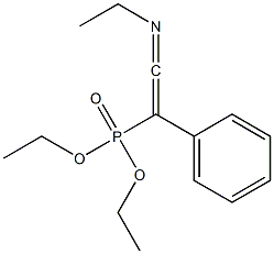1-(Diethoxyphosphinyl)-1-phenyl-N-ethylketenimine Structure