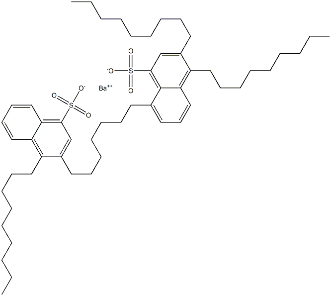 Bis(3,4-dinonyl-1-naphthalenesulfonic acid)barium salt Struktur