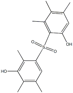 2,3'-Dihydroxy-2',4,4',5,5',6-hexamethyl[sulfonylbisbenzene] Struktur
