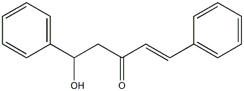 1,5-Diphenyl-5-hydroxy-1-pentene-3-one Structure