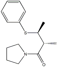 (2R,3S)-2-Methyl-3-phenylthio-1-(1-pyrrolidinyl)-1-butanone