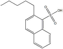 2-Pentyl-1-naphthalenesulfonic acid Structure