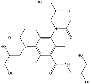 3,5-Bis[acetyl(2,3-dihydroxypropyl)amino]-N-(2,3-dihydroxypropyl)-2,4,6-triiodobenzamide|