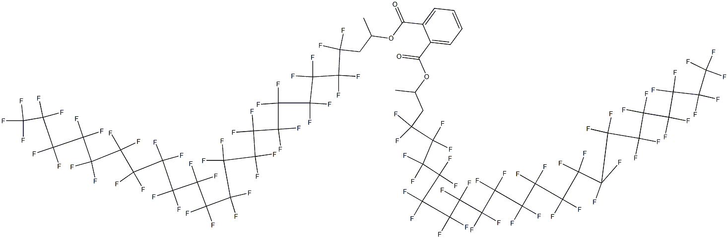 Phthalic acid di[2-(tritetracontafluorohenicosyl)-1-methylethyl] ester,,结构式