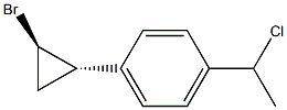 (1R,2S)-1-Bromo-2-[4-(1-chloroethyl)phenyl]cyclopropane Struktur