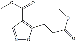 5-(3-Methoxy-3-oxopropyl)isoxazole-4-carboxylic acid methyl ester Struktur