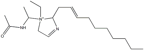 1-[1-(Acetylamino)ethyl]-2-(2-decenyl)-1-ethyl-3-imidazoline-1-ium,,结构式