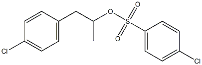 4-Chlorobenzenesulfonic acid 1-methyl-2-(4-chlorophenyl)ethyl ester Struktur