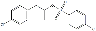 4-Chlorobenzenesulfonic acid 1-methyl-2-(4-chlorophenyl)ethyl ester Structure