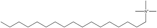 N,N,N-トリメチル-1-ヘプタデカンアミニウム 化学構造式