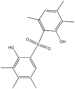 2,2'-Dihydroxy-3,3',4,4',5,6'-hexamethyl[sulfonylbisbenzene],,结构式