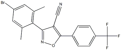 5-(4-Trifluoromethylphenyl)-3-(4-bromo-2,6-dimethylphenyl)-isoxazole-4-carbonitrile