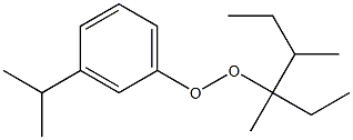 3-Isopropylphenyl 1,2-dimethyl-1-ethylbutyl peroxide 结构式