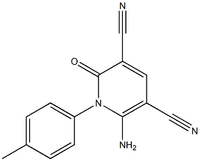 1-(4-Methylphenyl)-2-oxo-6-amino-1,2-dihydropyridine-3,5-dicarbonitrile