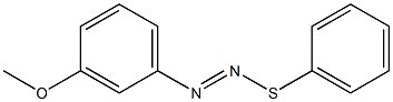 1-[(Phenylthio)azo]-3-methoxybenzene Struktur
