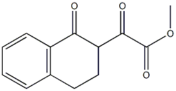 2-[(1-Oxo-1,2,3,4-tetrahydronaphthalen)-2-yl]-2-oxoacetic acid methyl ester Struktur