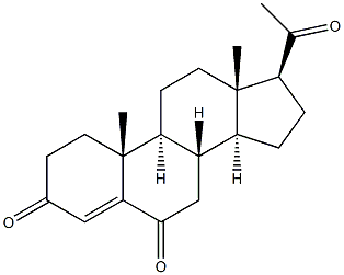 Pregn-4-ene-3,6,20-trione Structure