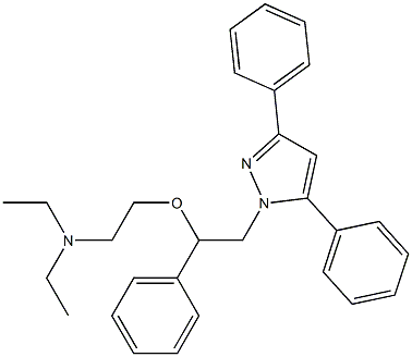 3,5-Diphenyl-1-[2-phenyl-2-[2-(diethylamino)ethoxy]ethyl]-1H-pyrazole