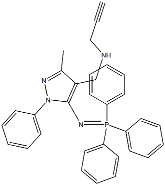3-Methyl-1-phenyl-4-[(2-propynylamino)methyl]-5-[(triphenylphosphoranylidene)amino]-1H-pyrazole