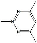 4-Methyl-6-methyl-2-methyl-1,2,3-triazin-2-ium Structure