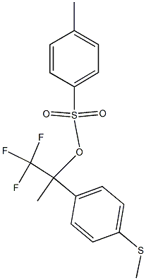 4-Methylbenzenesulfonic acid 1-(trifluoromethyl)-1-(4-methylthiophenyl)ethyl ester